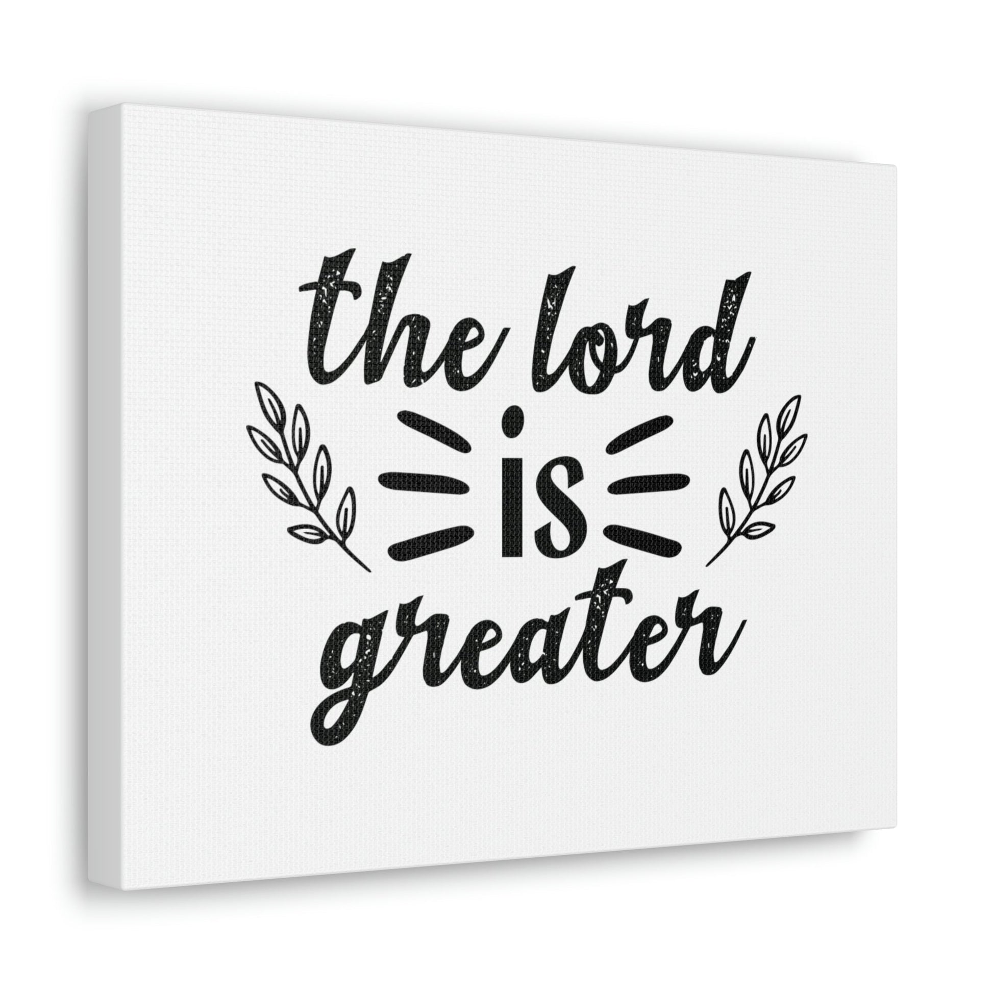 The Lord Is Greater 1 John 1:5 Christian Wall Art Bible Verse Print Ready to Hang Unframed-Express Your Love Gifts
