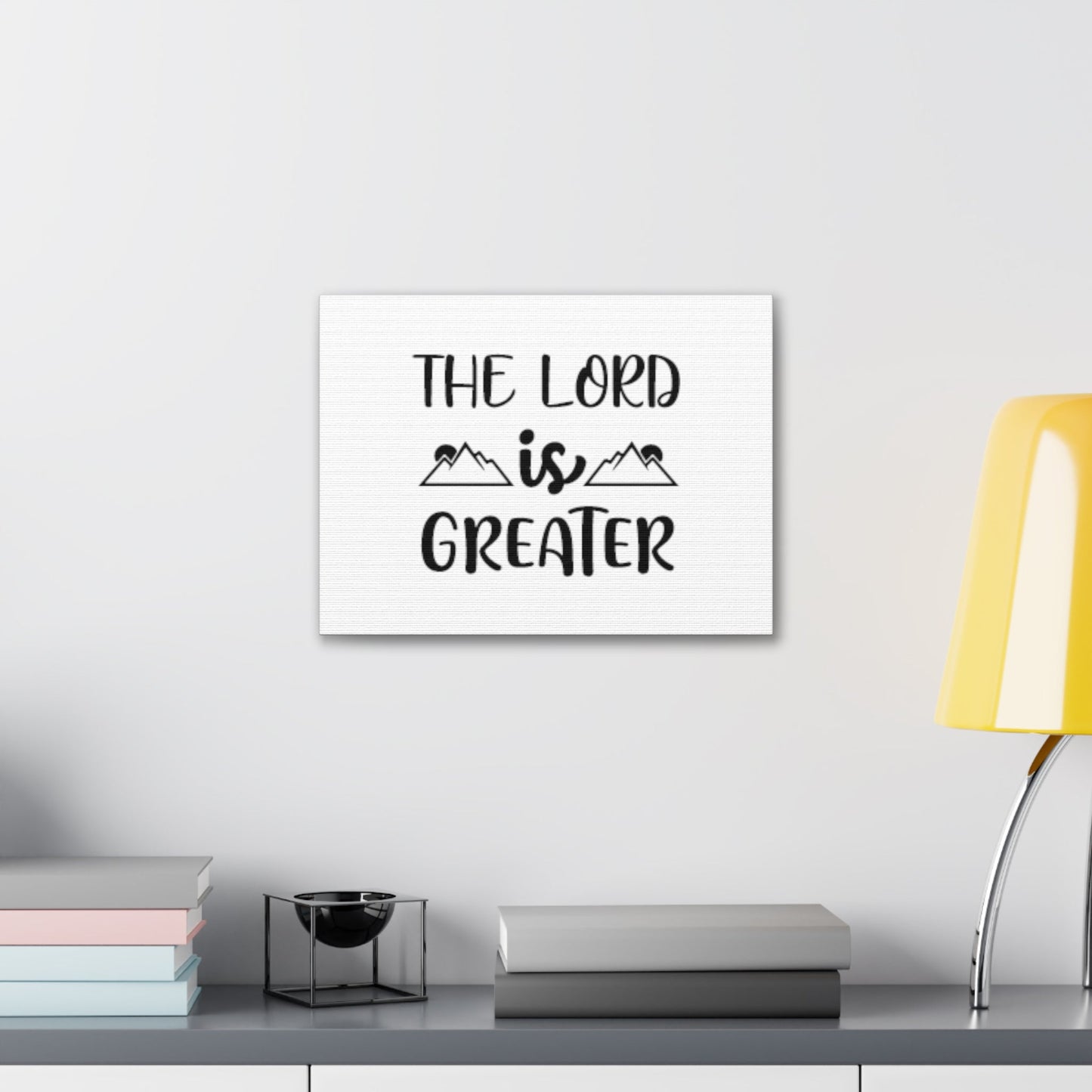 The Lord Is Greater Psalm 96:4 Christian Wall Art Bible Verse Print Ready to Hang Unframed-Express Your Love Gifts