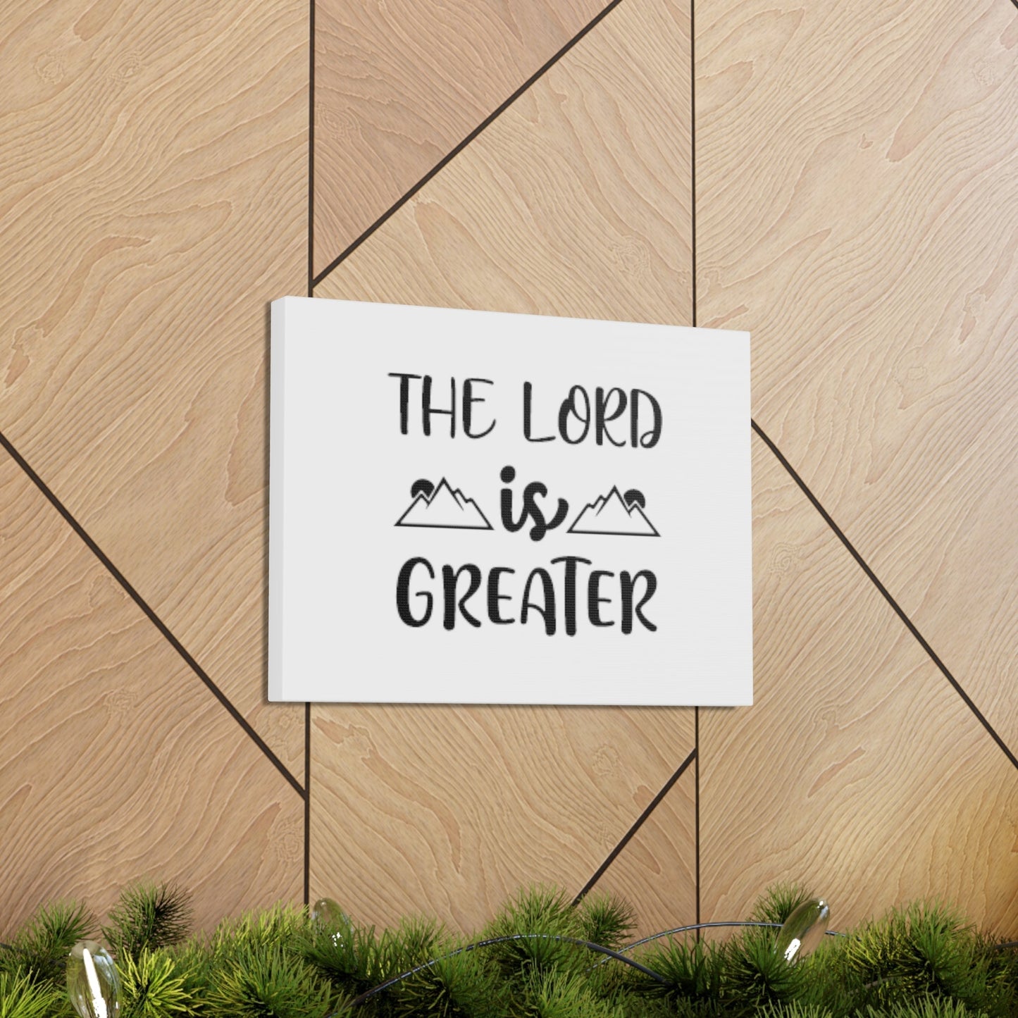 The Lord Is Greater Psalm 96:4 Christian Wall Art Bible Verse Print Ready to Hang Unframed-Express Your Love Gifts