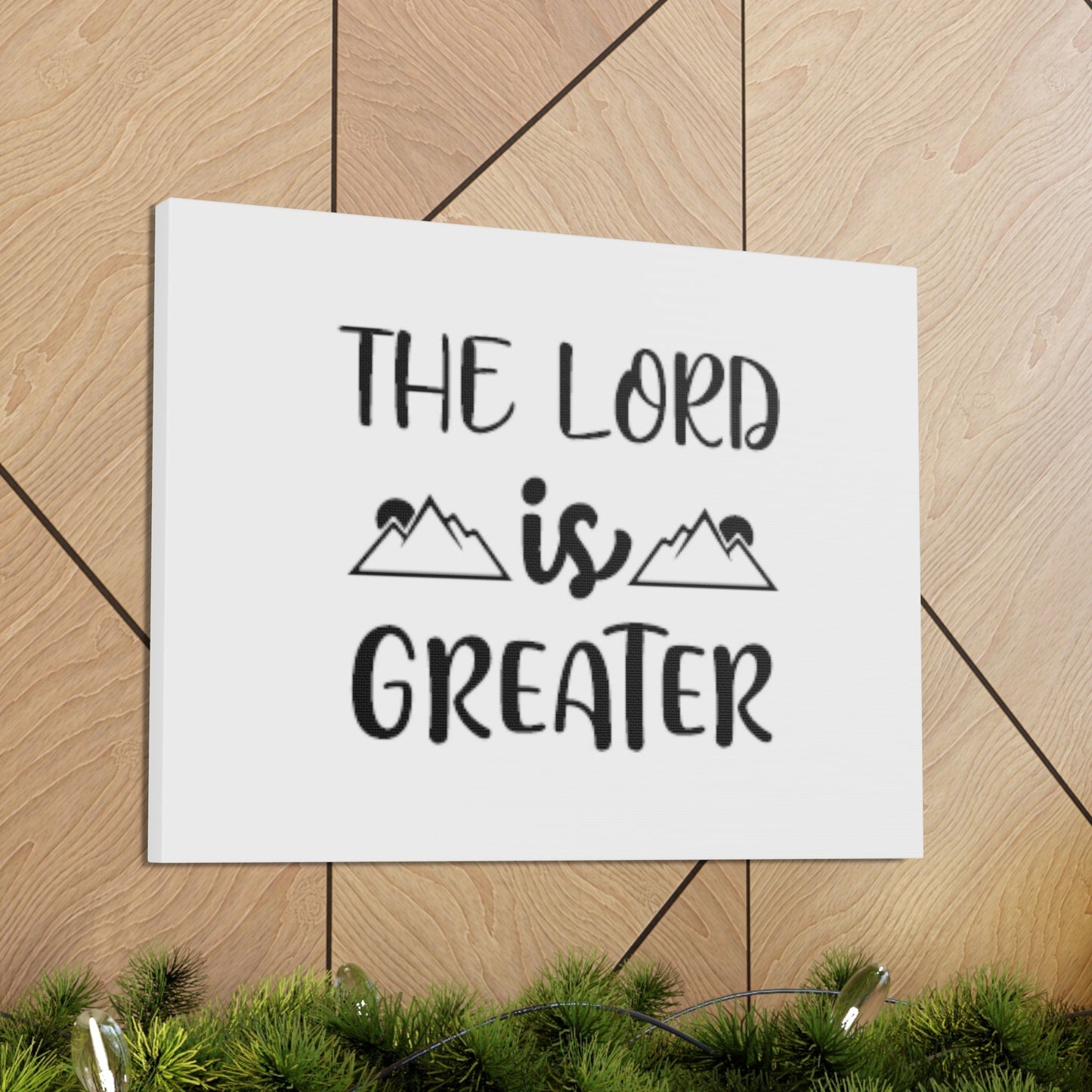 The Lord Is Greater Psalm 96:4 Christian Wall Art Bible Verse Print Ready to Hang Unframed-Express Your Love Gifts