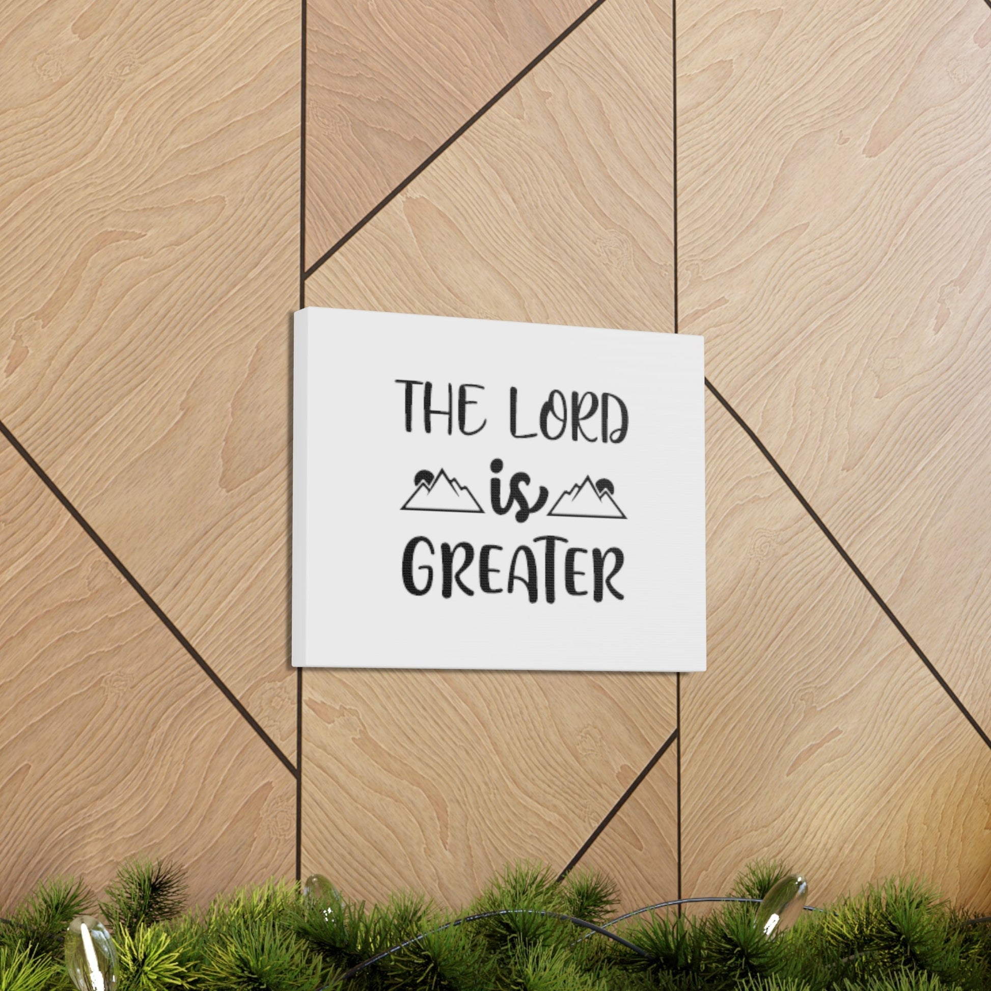 The Lord Is Greater Psalm 96:4 Christian Wall Art Bible Verse Print Ready to Hang Unframed-Express Your Love Gifts