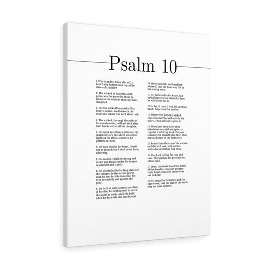 The Lord Is King Forever And Ever Psalm 10 Bible Verse Canvas Christian Wall Art Ready to Hang Unframed-Express Your Love Gifts