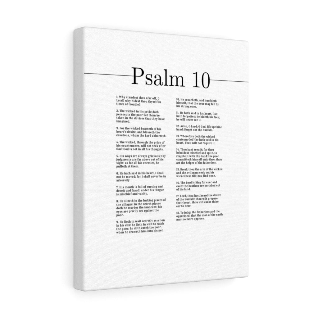 The Lord Is King Forever And Ever Psalm 10 Bible Verse Canvas Christian Wall Art Ready to Hang Unframed-Express Your Love Gifts
