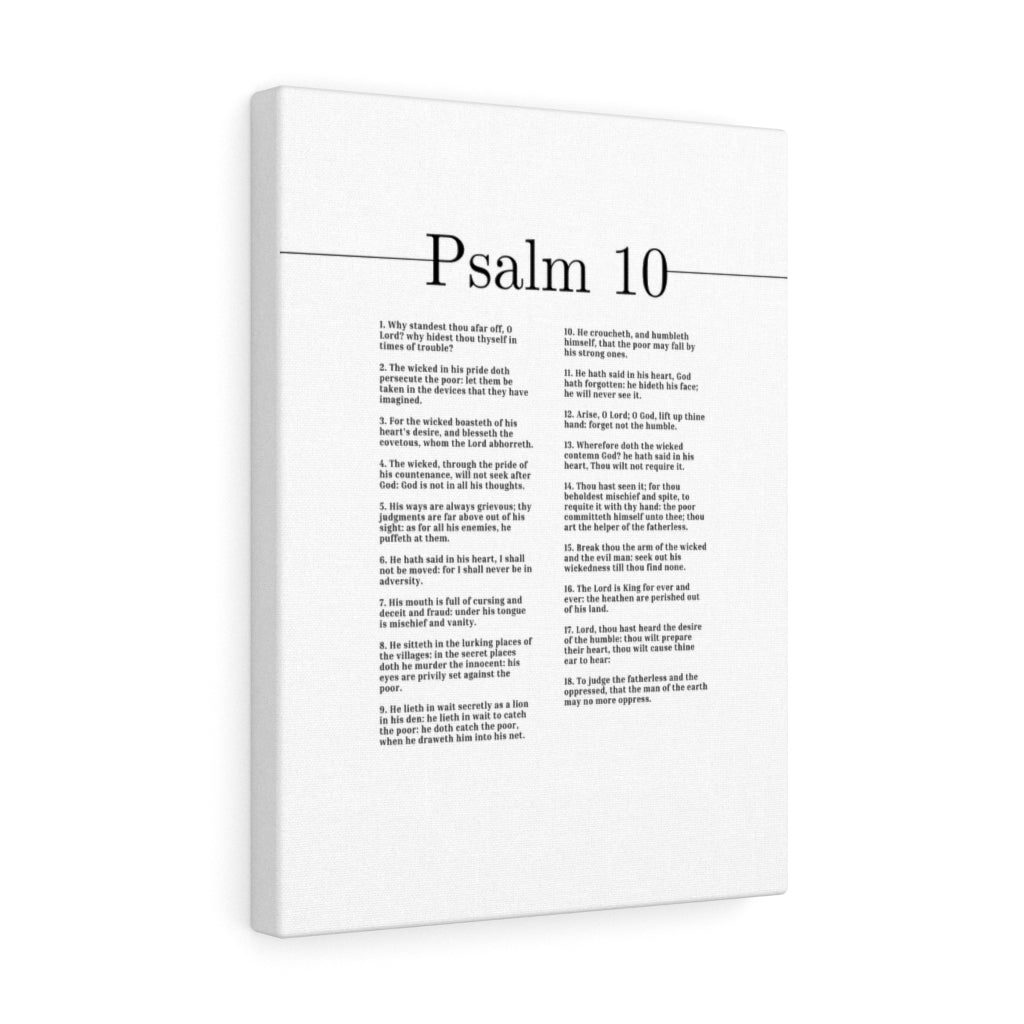 The Lord Is King Forever And Ever Psalm 10 Bible Verse Canvas Christian Wall Art Ready to Hang Unframed-Express Your Love Gifts