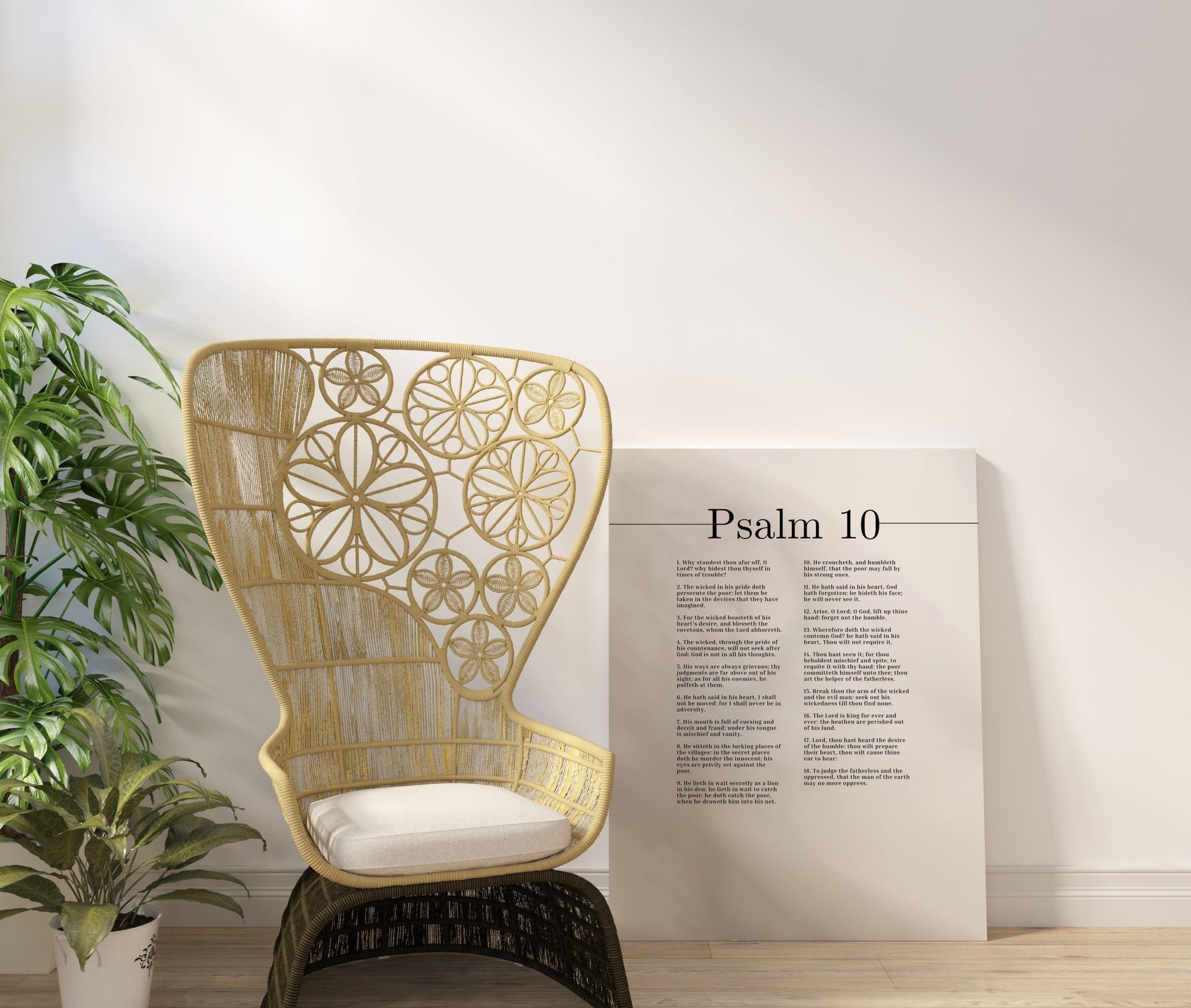 The Lord Is King Forever And Ever Psalm 10 Bible Verse Canvas Christian Wall Art Ready to Hang Unframed-Express Your Love Gifts