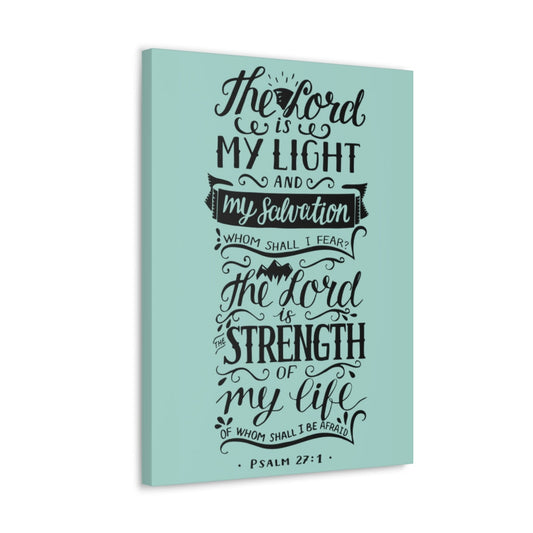 The Lord Is My Light Psalm 27 :1 Christian Wall Art Bible Verse Print Ready To Hang Unframed-Express Your Love Gifts