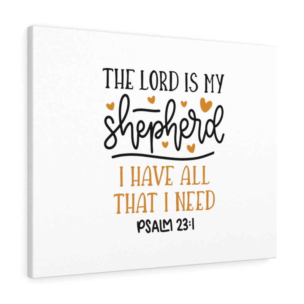 The Lord Is My Shepherd Psalm 23:1 Bible Verse Canvas Christian Wall Art Ready to Hang Unframed-Express Your Love Gifts
