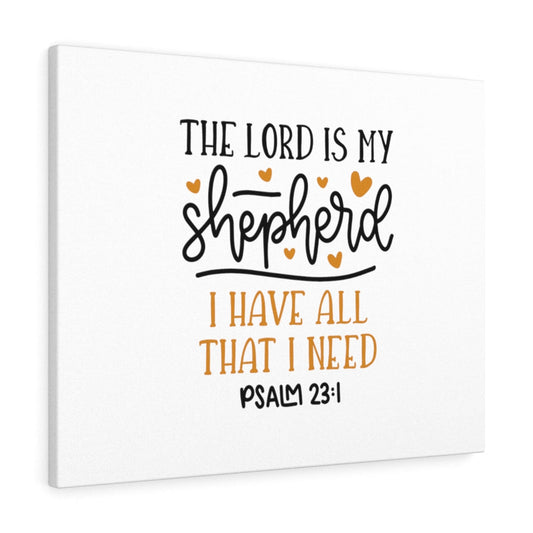 The Lord Is My Shepherd Psalm 23:1 Bible Verse Canvas Christian Wall Art Ready to Hang Unframed-Express Your Love Gifts