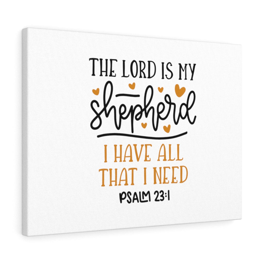 The Lord Is My Shepherd Psalm 23:1 Bible Verse Canvas Christian Wall Art Ready to Hang Unframed-Express Your Love Gifts