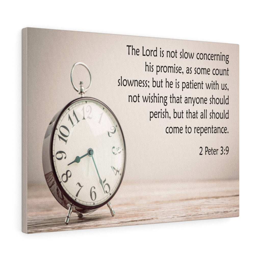 The Lord is Not Slow 2 Peter 3:9 Wall Art Christian Home Decor Unframed-Express Your Love Gifts