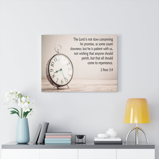 Scripture Walls The Lord is Not Slow 2 Peter 3:9 Wall Art Christian Home Decor Unframed-Express Your Love Gifts