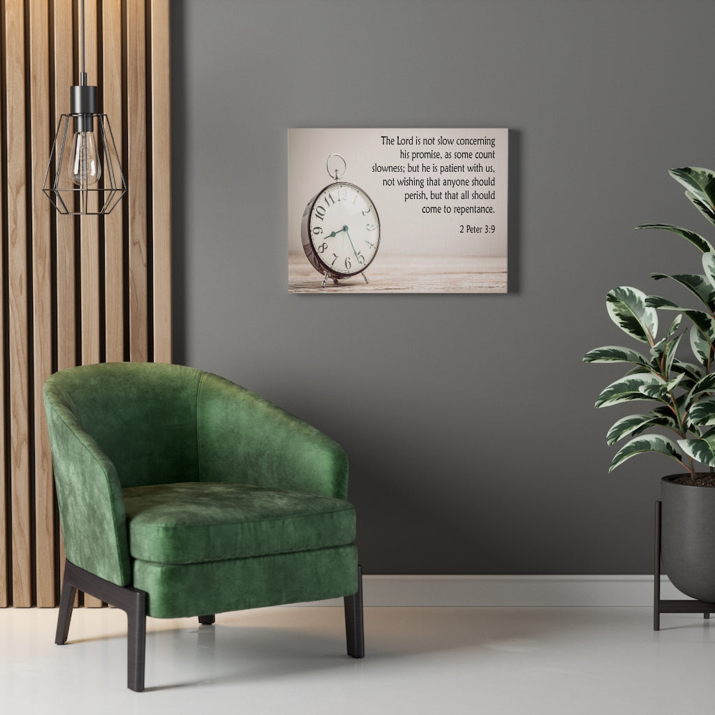 Scripture Walls The Lord is Not Slow 2 Peter 3:9 Wall Art Christian Home Decor Unframed-Express Your Love Gifts