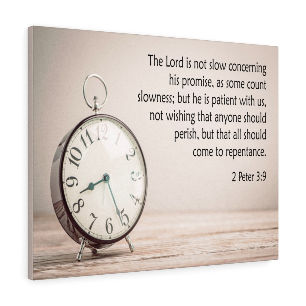 Scripture Walls The Lord is Not Slow 2 Peter 3:9 Wall Art Christian Home Decor Unframed-Express Your Love Gifts