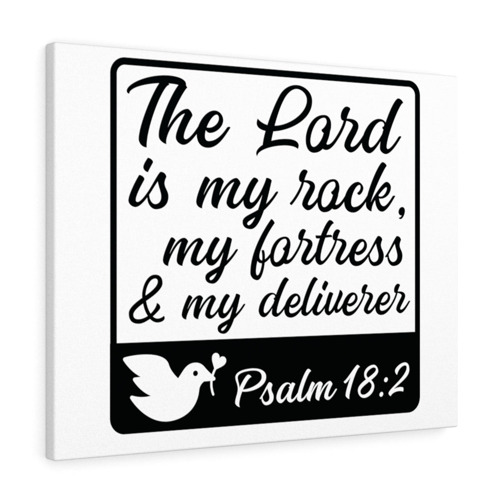 The Lord Is Psalm 18:2 Bible Verse Canvas Christian Wall Art Ready to Hang Unframed-Express Your Love Gifts