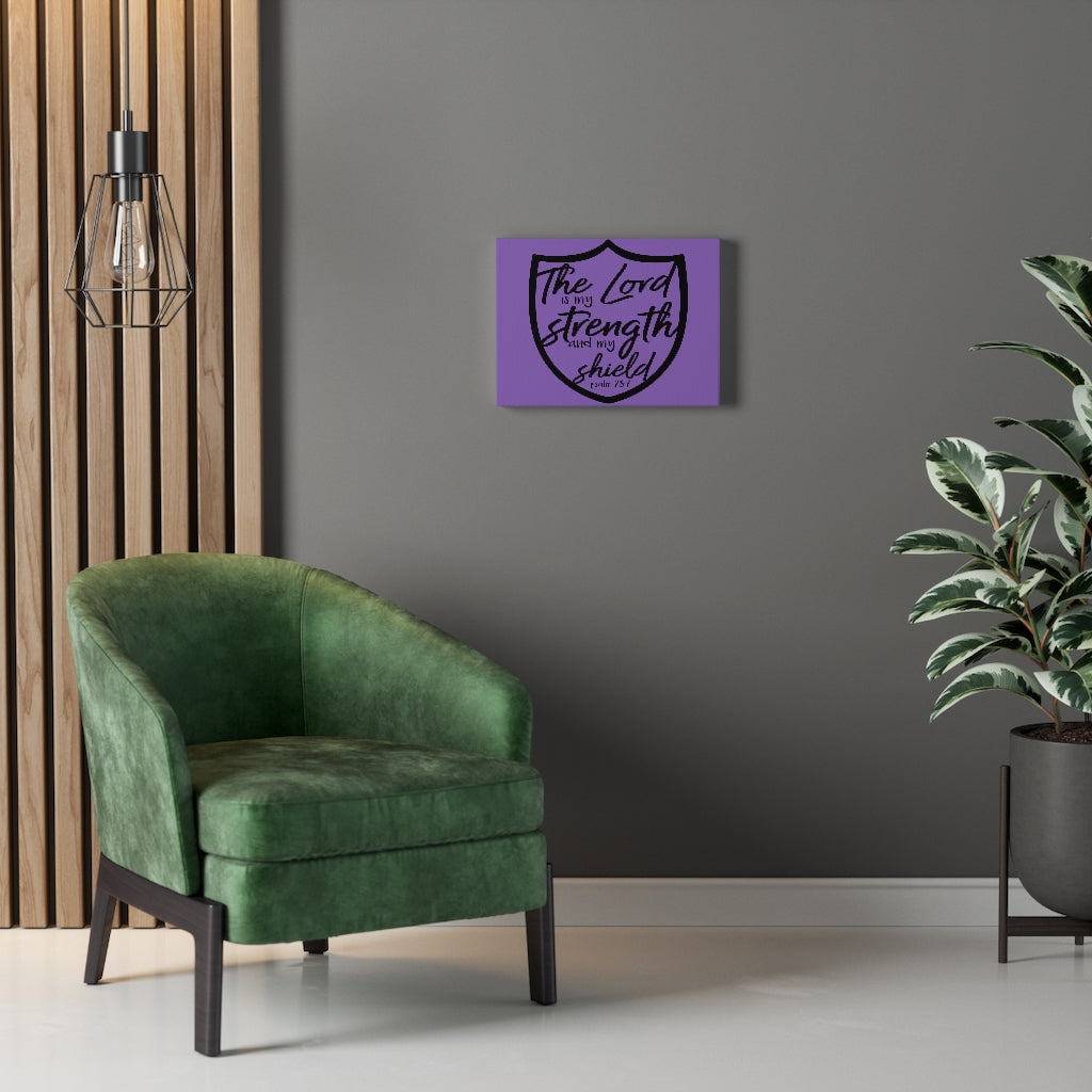 Scripture Walls The Lord Is Psalm 28:7 Bible Verse Canvas Christian Wall Art Ready to Hang Unframed-Express Your Love Gifts