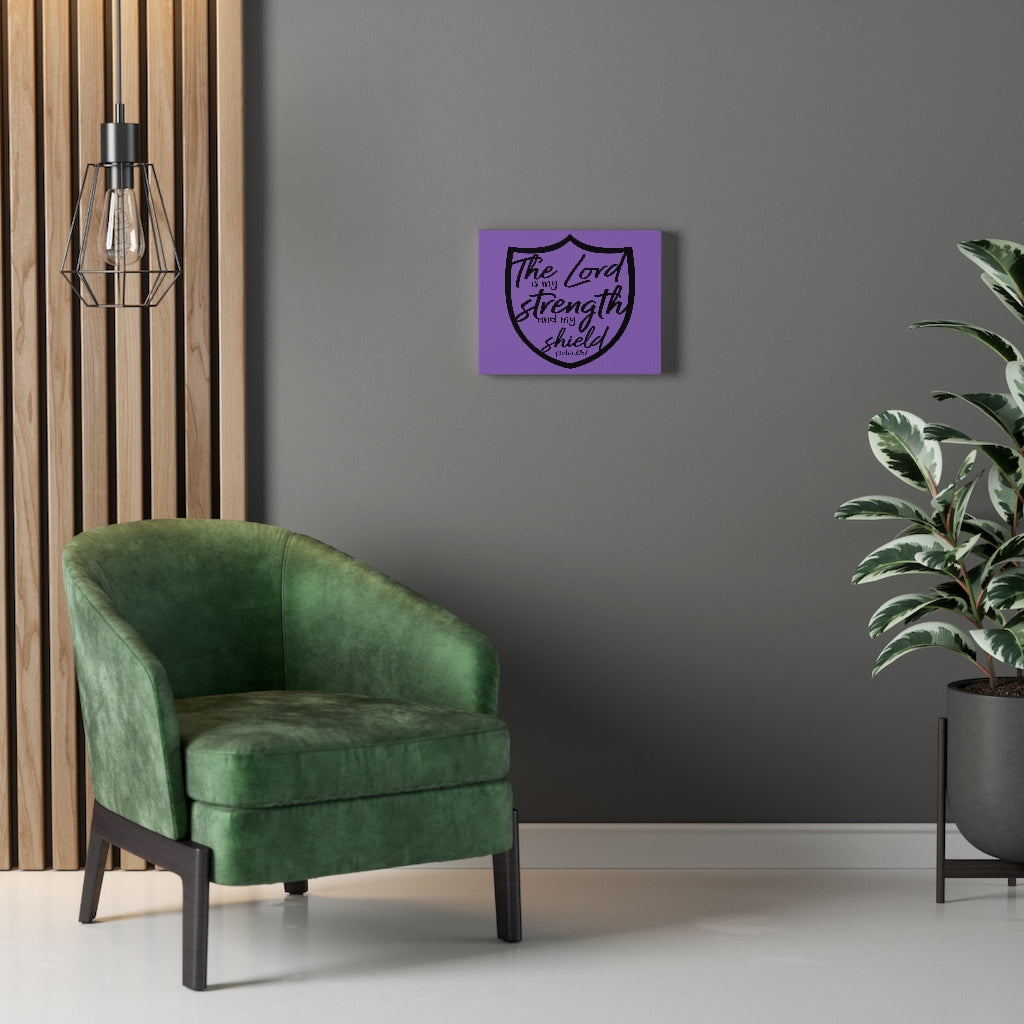 Scripture Walls The Lord Is Psalm 28:7 Bible Verse Canvas Christian Wall Art Ready to Hang Unframed-Express Your Love Gifts