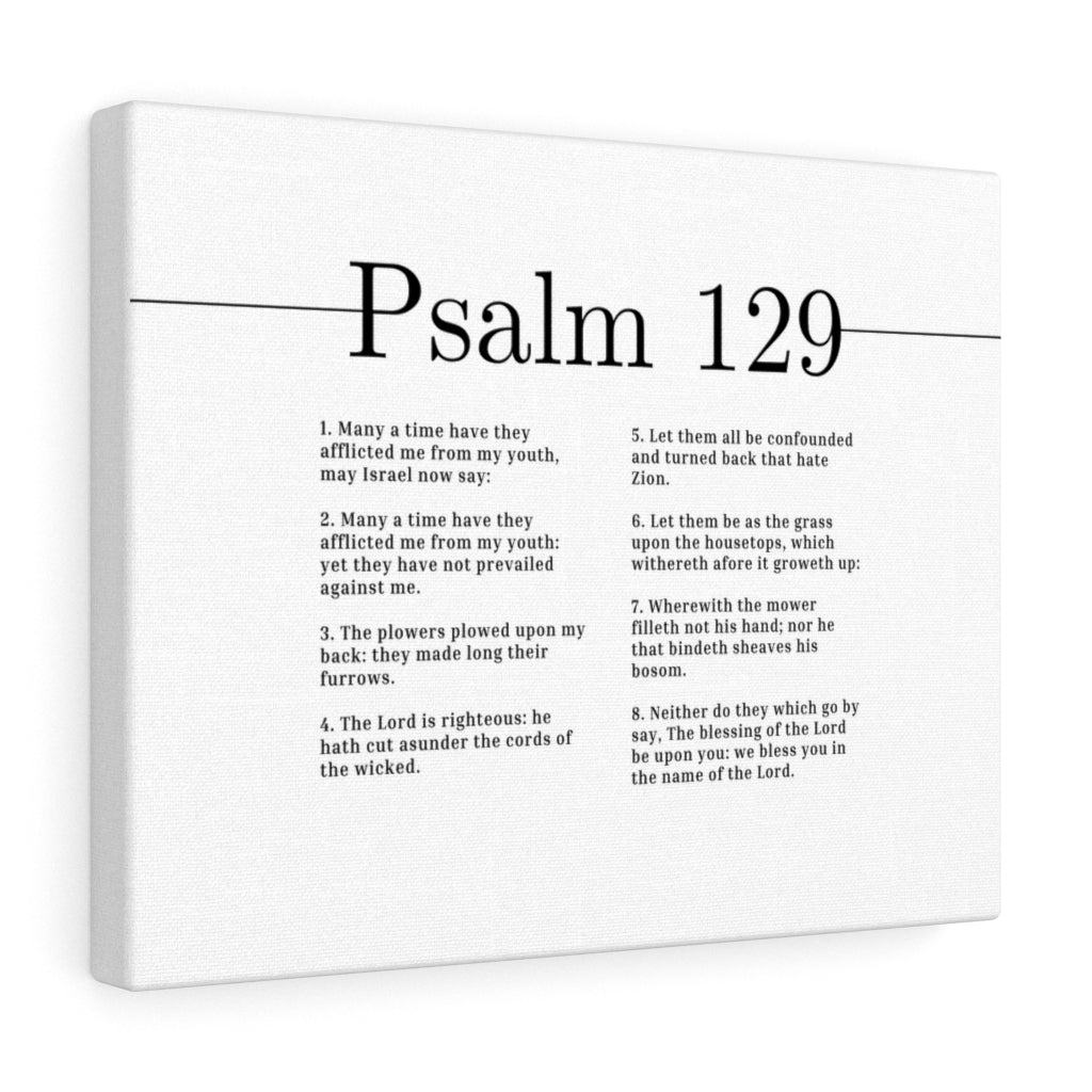 The Lord Is Righteous Psalm 129 Bible Verse Canvas Christian Wall Art Ready to Hang Unframed-Express Your Love Gifts