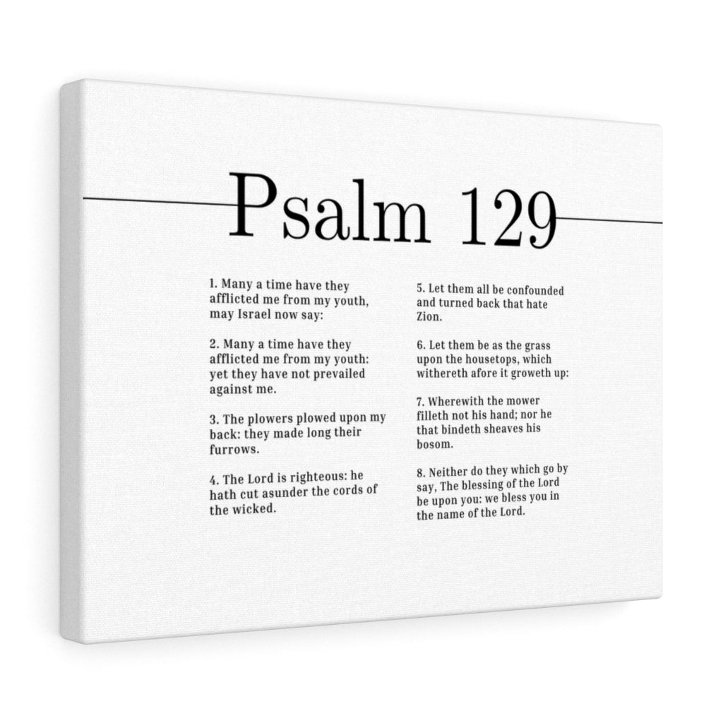 The Lord Is Righteous Psalm 129 Bible Verse Canvas Christian Wall Art Ready to Hang Unframed-Express Your Love Gifts