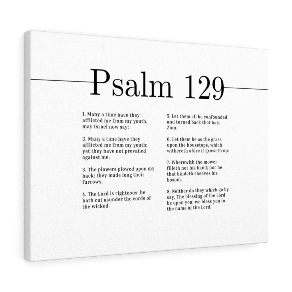 The Lord Is Righteous Psalm 129 Bible Verse Canvas Christian Wall Art Ready to Hang Unframed-Express Your Love Gifts