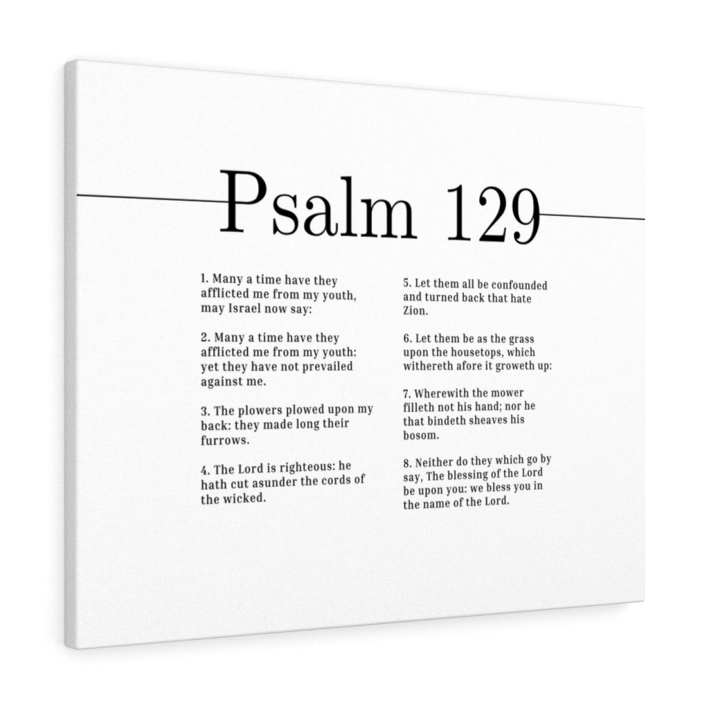 The Lord Is Righteous Psalm 129 Bible Verse Canvas Christian Wall Art Ready to Hang Unframed-Express Your Love Gifts