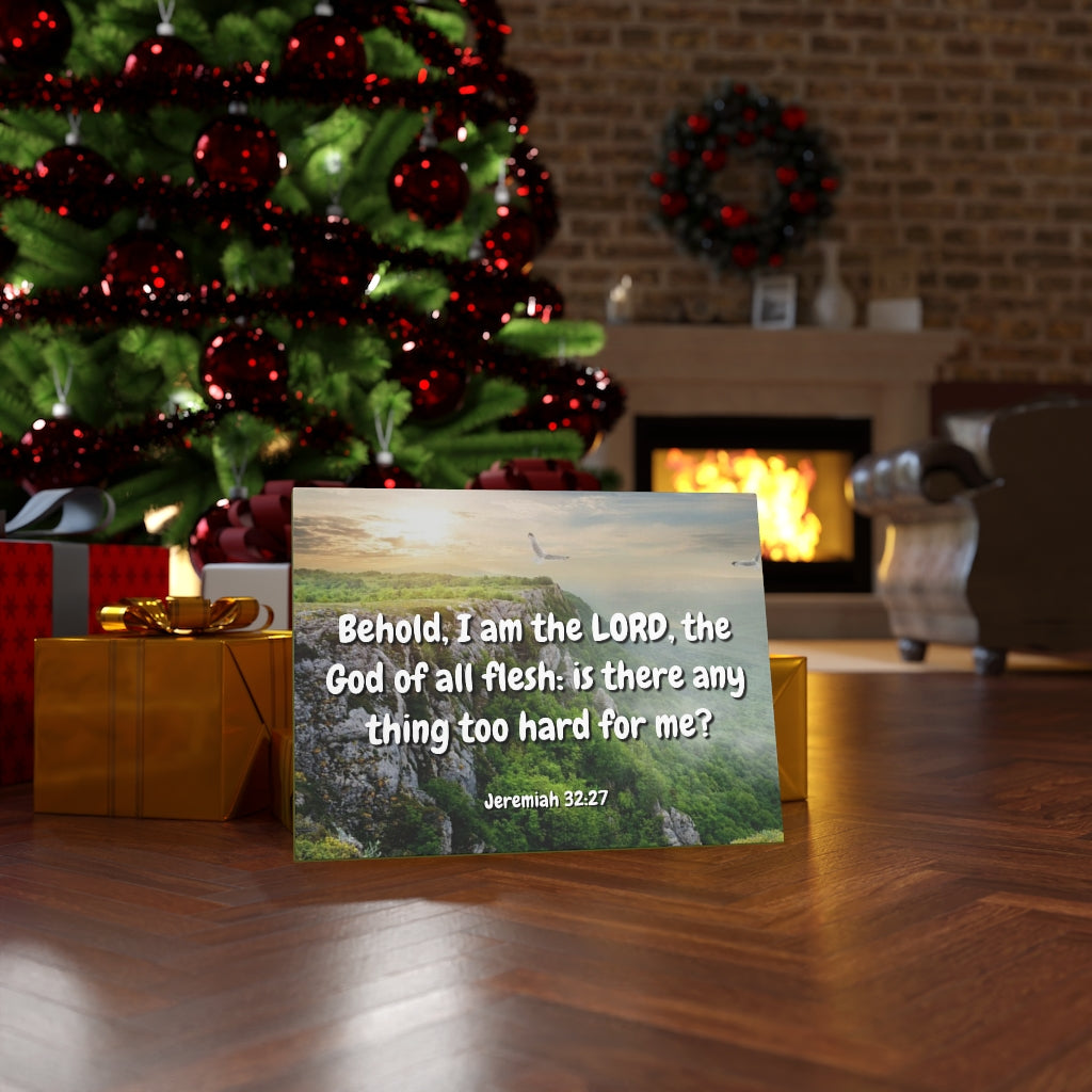 The Lord Jeremiah 32:27 Bible Verse Canvas Christian Wall Art Ready to Hang Unframed-Express Your Love Gifts