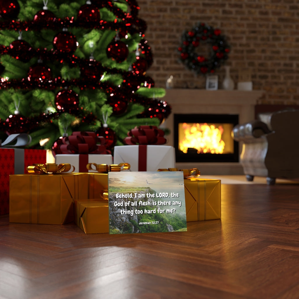 The Lord Jeremiah 32:27 Bible Verse Canvas Christian Wall Art Ready to Hang Unframed-Express Your Love Gifts