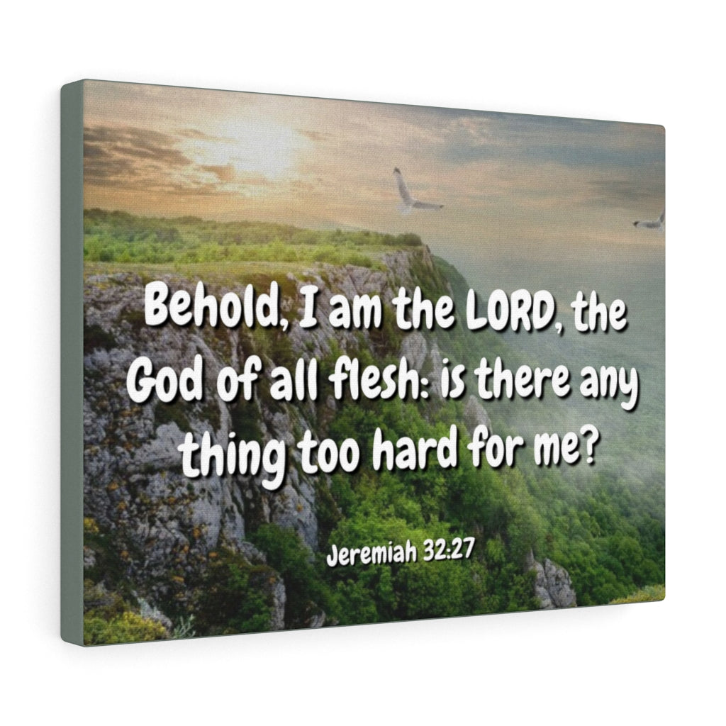 The Lord Jeremiah 32:27 Bible Verse Canvas Christian Wall Art Ready to Hang Unframed-Express Your Love Gifts