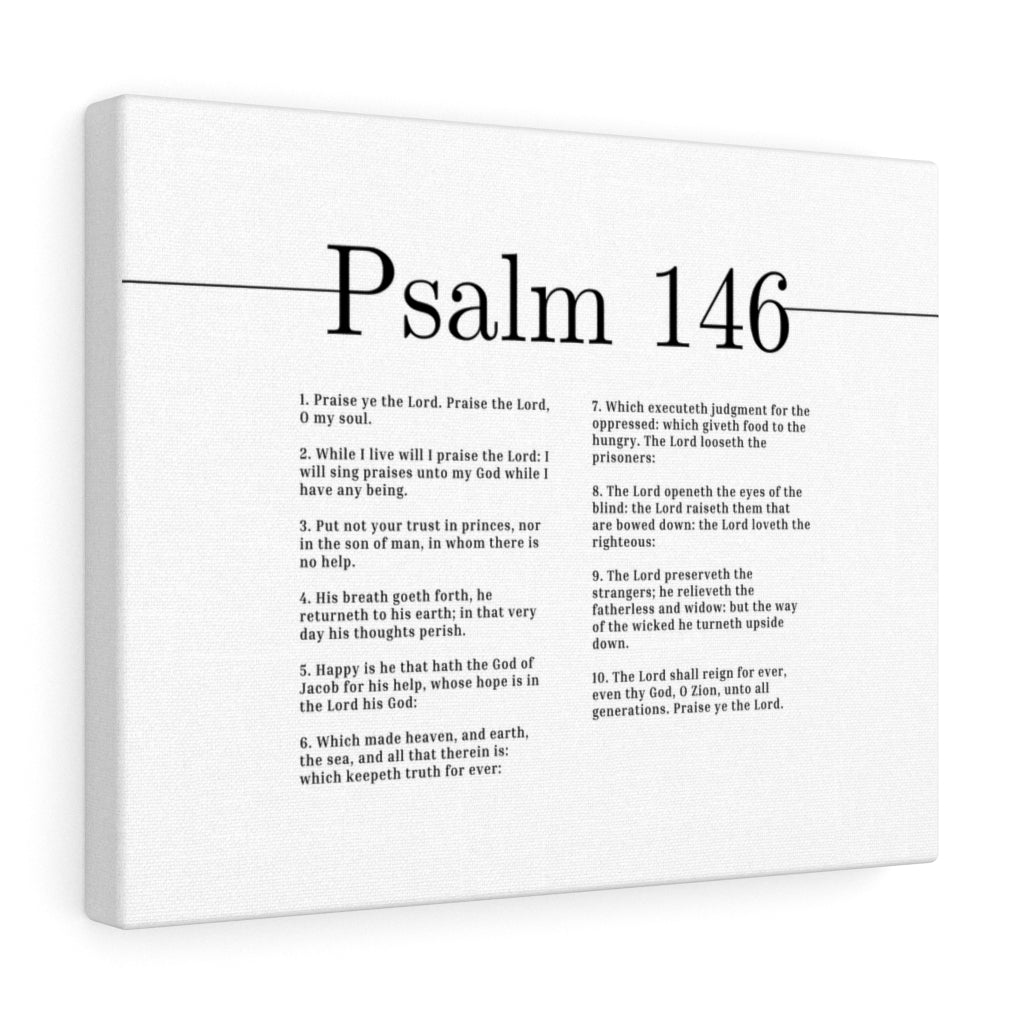 The Lord Loveth The Righteous Psalm 146 Bible Verse Canvas Christian Wall Art Ready to Hang Unframed-Express Your Love Gifts