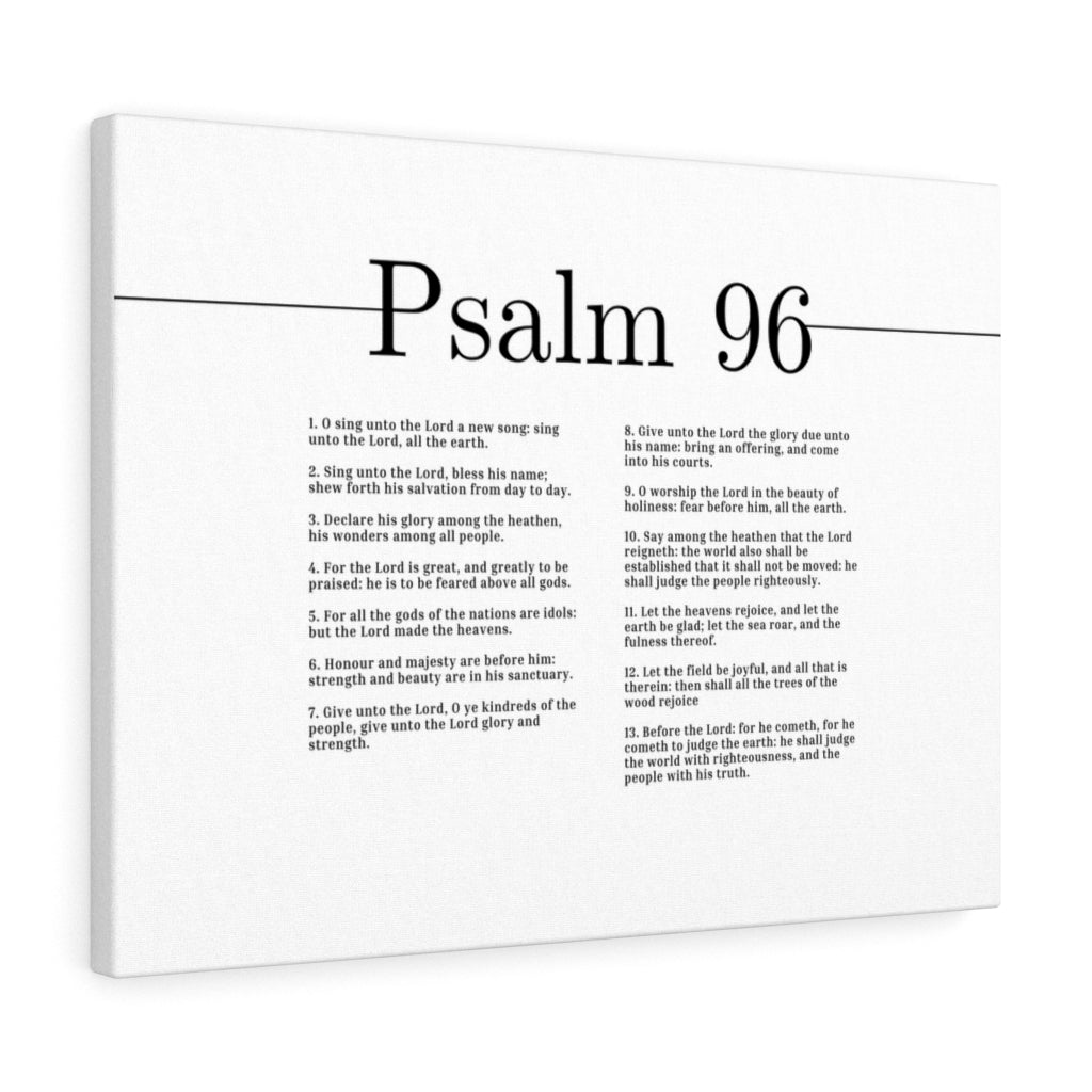 The Lord Made The Heavens Psalm 96 Bible Verse Canvas Christian Wall Art Ready to Hang Unframed-Express Your Love Gifts