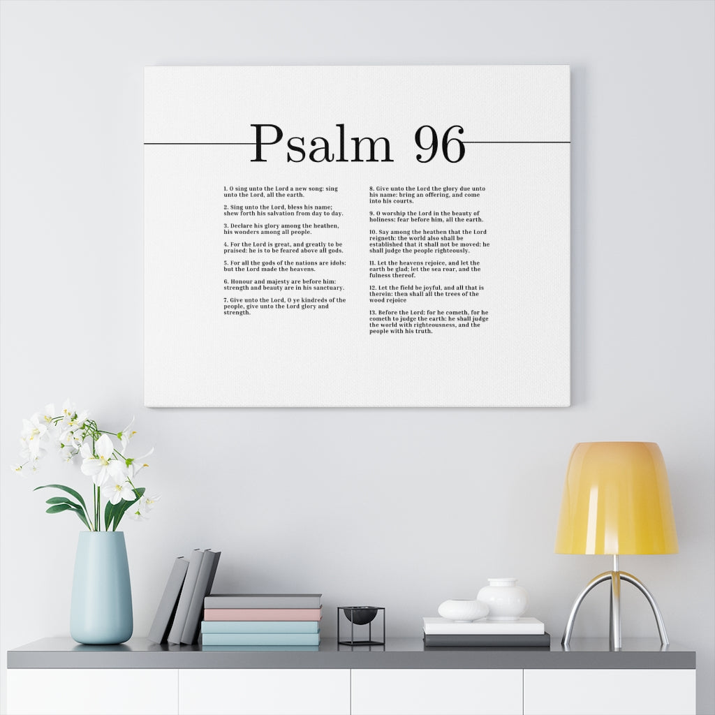The Lord Made The Heavens Psalm 96 Bible Verse Canvas Christian Wall Art Ready to Hang Unframed-Express Your Love Gifts