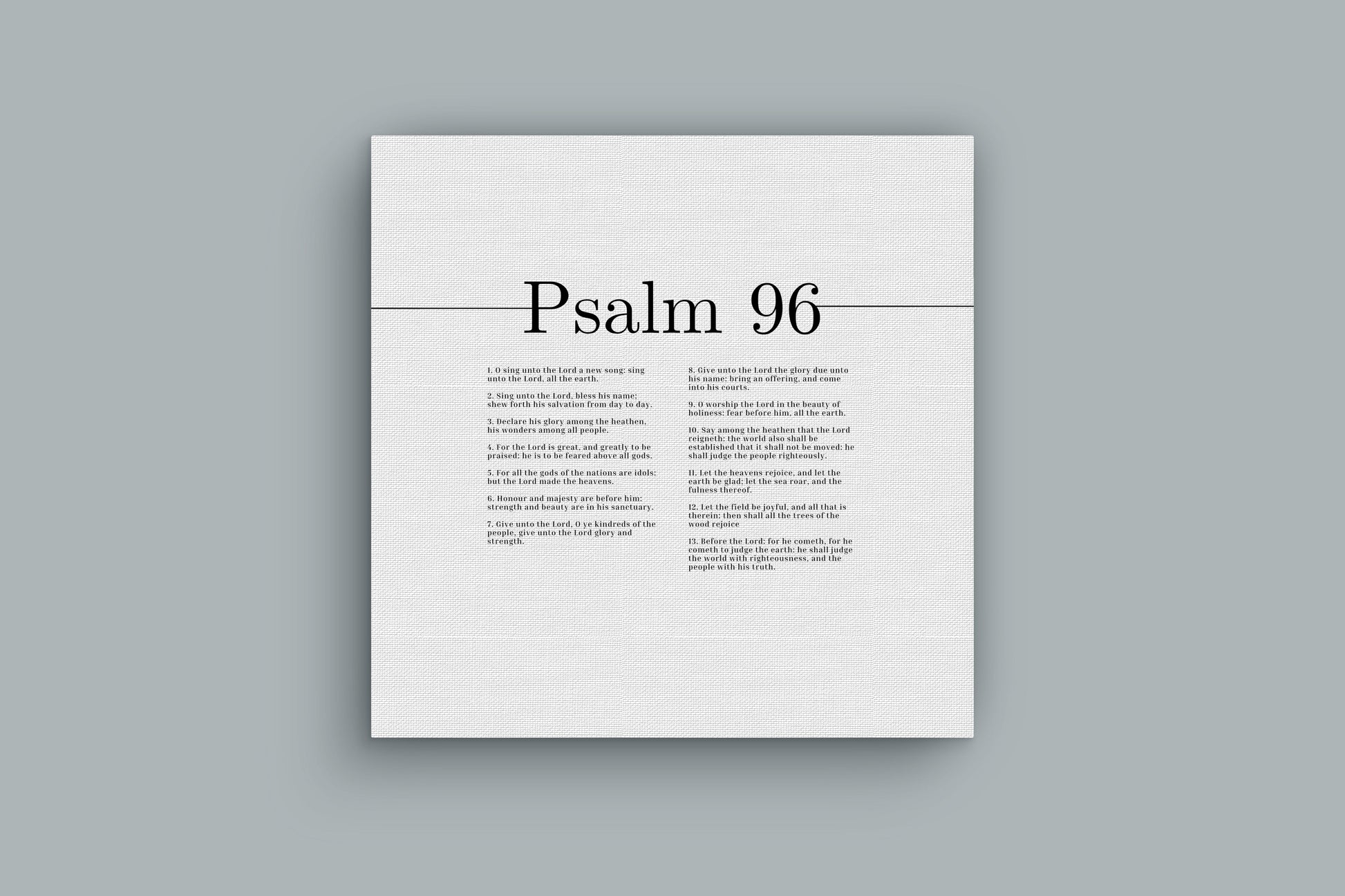 The Lord Made The Heavens Psalm 96 Bible Verse Canvas Christian Wall Art Ready to Hang Unframed-Express Your Love Gifts
