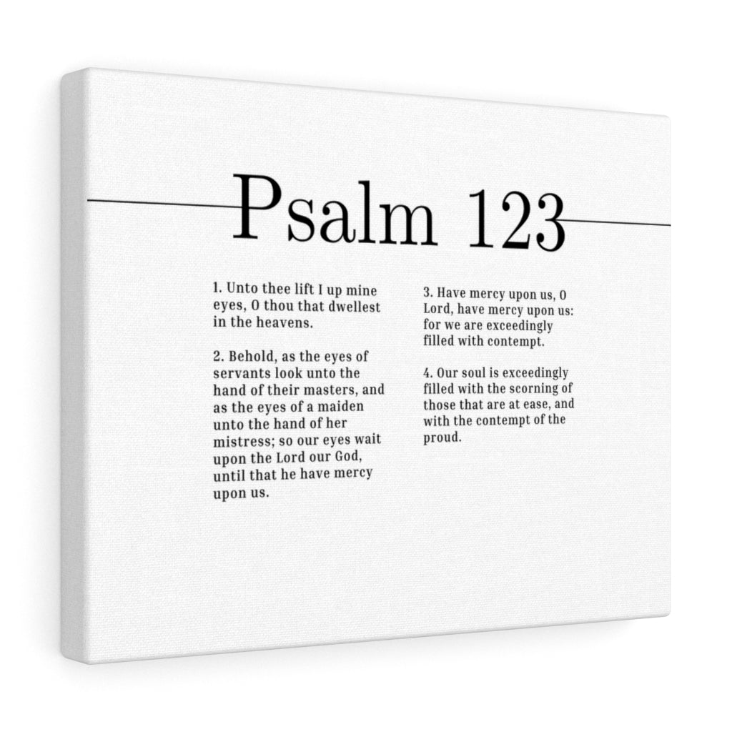 The Lord Our God Psalm 123 Bible Verse Canvas Christian Wall Art Ready to Hang Unframed-Express Your Love Gifts