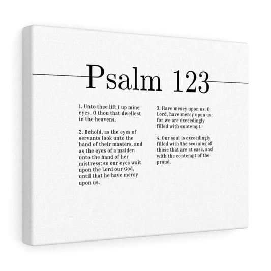 The Lord Our God Psalm 123 Bible Verse Canvas Christian Wall Art Ready to Hang Unframed-Express Your Love Gifts