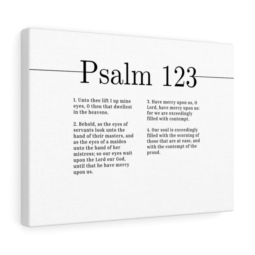 The Lord Our God Psalm 123 Bible Verse Canvas Christian Wall Art Ready to Hang Unframed-Express Your Love Gifts