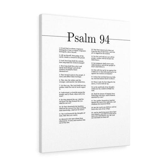 The Lord Our God Psalm 94 Bible Verse Canvas Christian Wall Art Ready to Hang Unframed-Express Your Love Gifts
