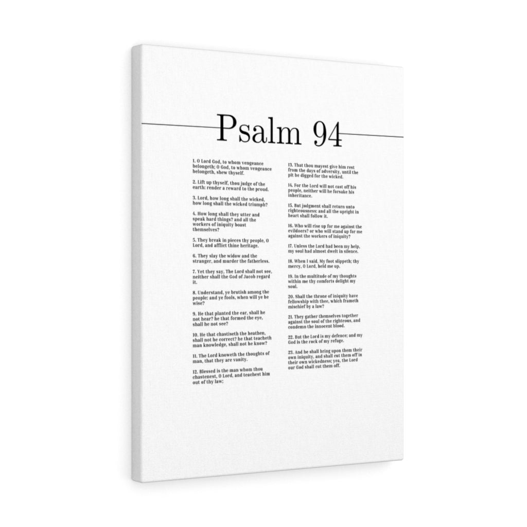 The Lord Our God Psalm 94 Bible Verse Canvas Christian Wall Art Ready to Hang Unframed-Express Your Love Gifts
