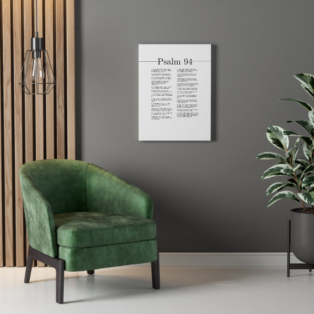 The Lord Our God Psalm 94 Bible Verse Canvas Christian Wall Art Ready to Hang Unframed-Express Your Love Gifts