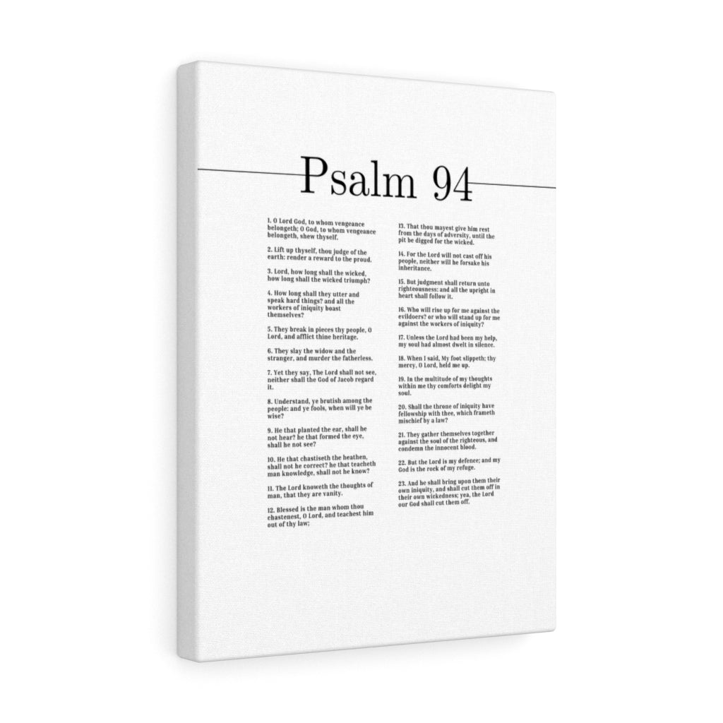 The Lord Our God Psalm 94 Bible Verse Canvas Christian Wall Art Ready to Hang Unframed-Express Your Love Gifts