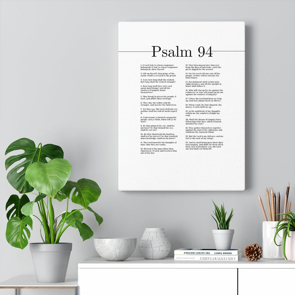 The Lord Our God Psalm 94 Bible Verse Canvas Christian Wall Art Ready to Hang Unframed-Express Your Love Gifts