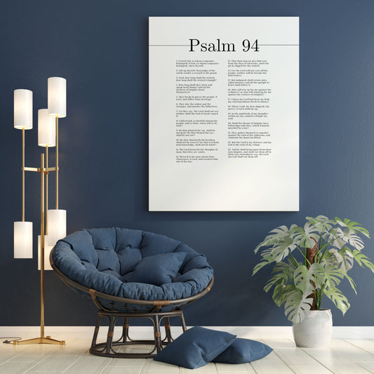 The Lord Our God Psalm 94 Bible Verse Canvas Christian Wall Art Ready to Hang Unframed-Express Your Love Gifts