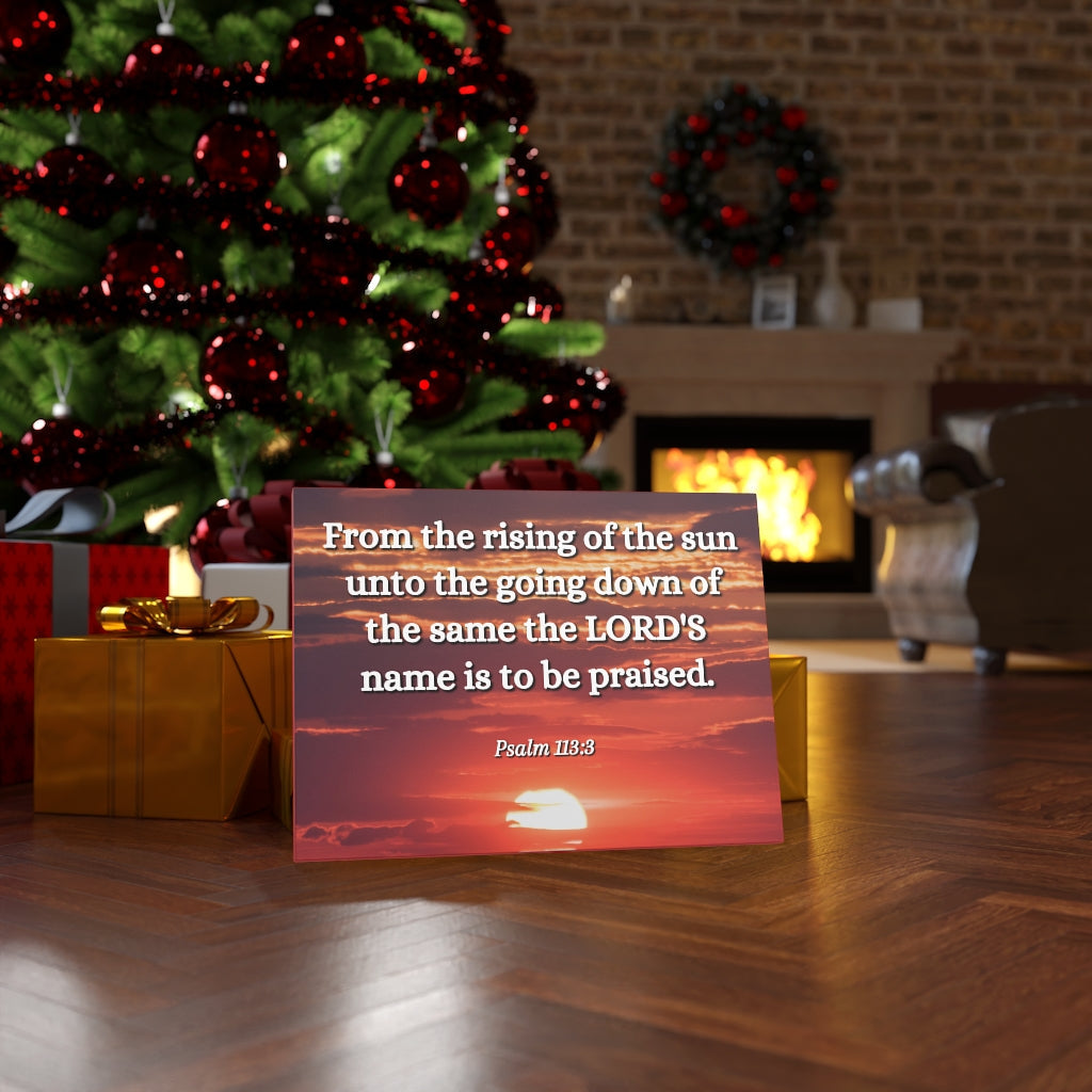 The LORD's Name Psalms 113:3 Bible Verse Canvas Christian Wall Art Ready to Hang Unframed-Express Your Love Gifts