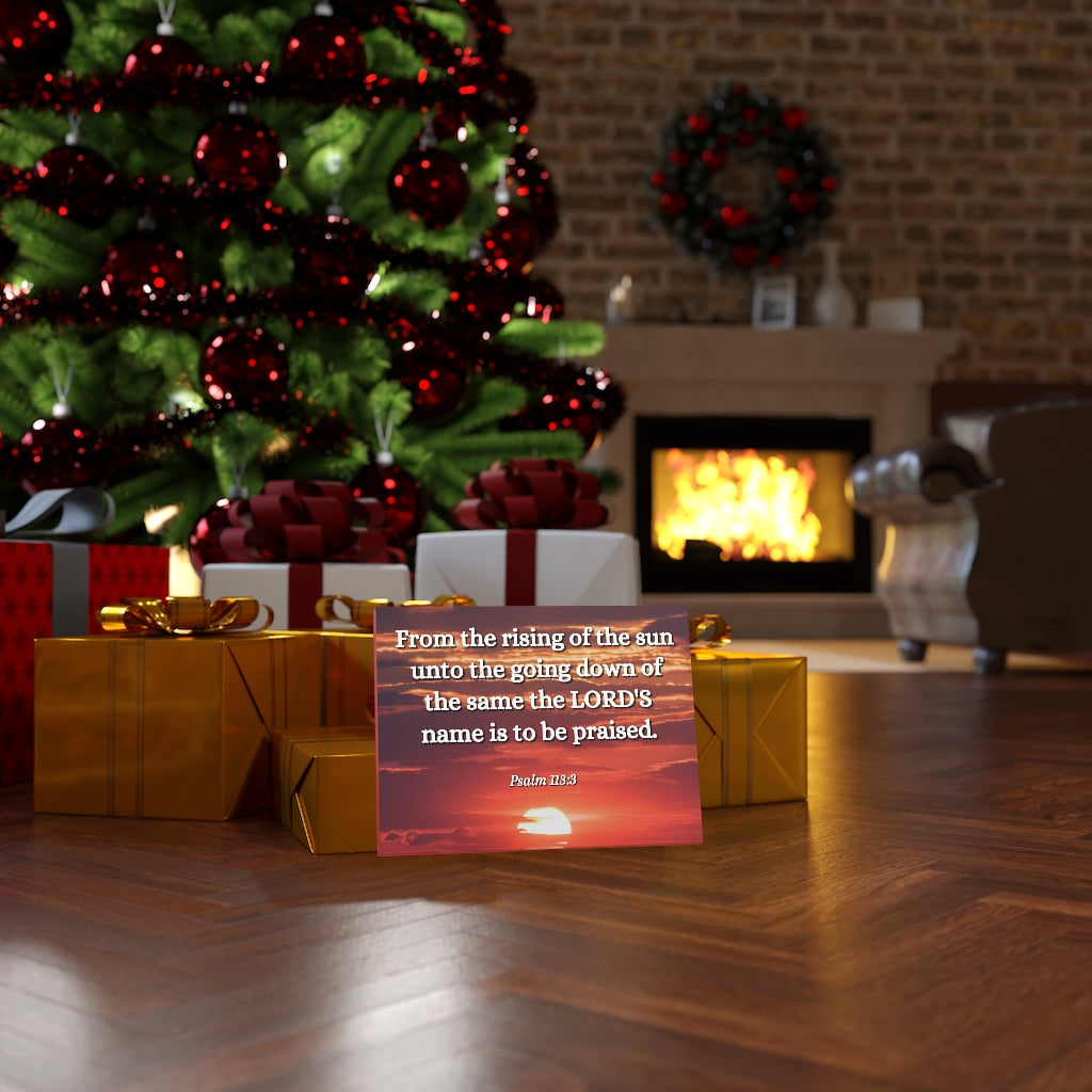 The LORD's Name Psalms 113:3 Bible Verse Canvas Christian Wall Art Ready to Hang Unframed-Express Your Love Gifts