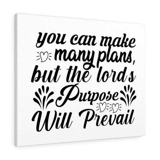 The Lord's Purpose Will Prevail Bible Verse Canvas Christian Wall Art Ready to Hang Unframed-Express Your Love Gifts