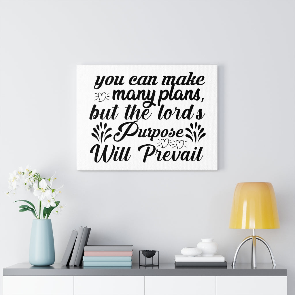 Scripture Walls The Lord's Purpose Will Prevail Bible Verse Canvas Christian Wall Art Ready to Hang Unframed-Express Your Love Gifts