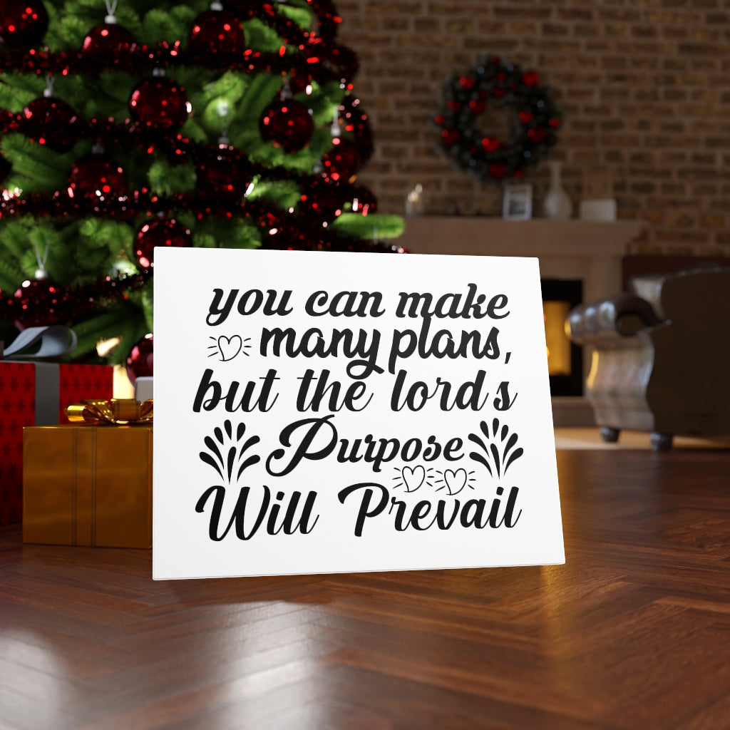 Scripture Walls The Lord's Purpose Will Prevail Bible Verse Canvas Christian Wall Art Ready to Hang Unframed-Express Your Love Gifts
