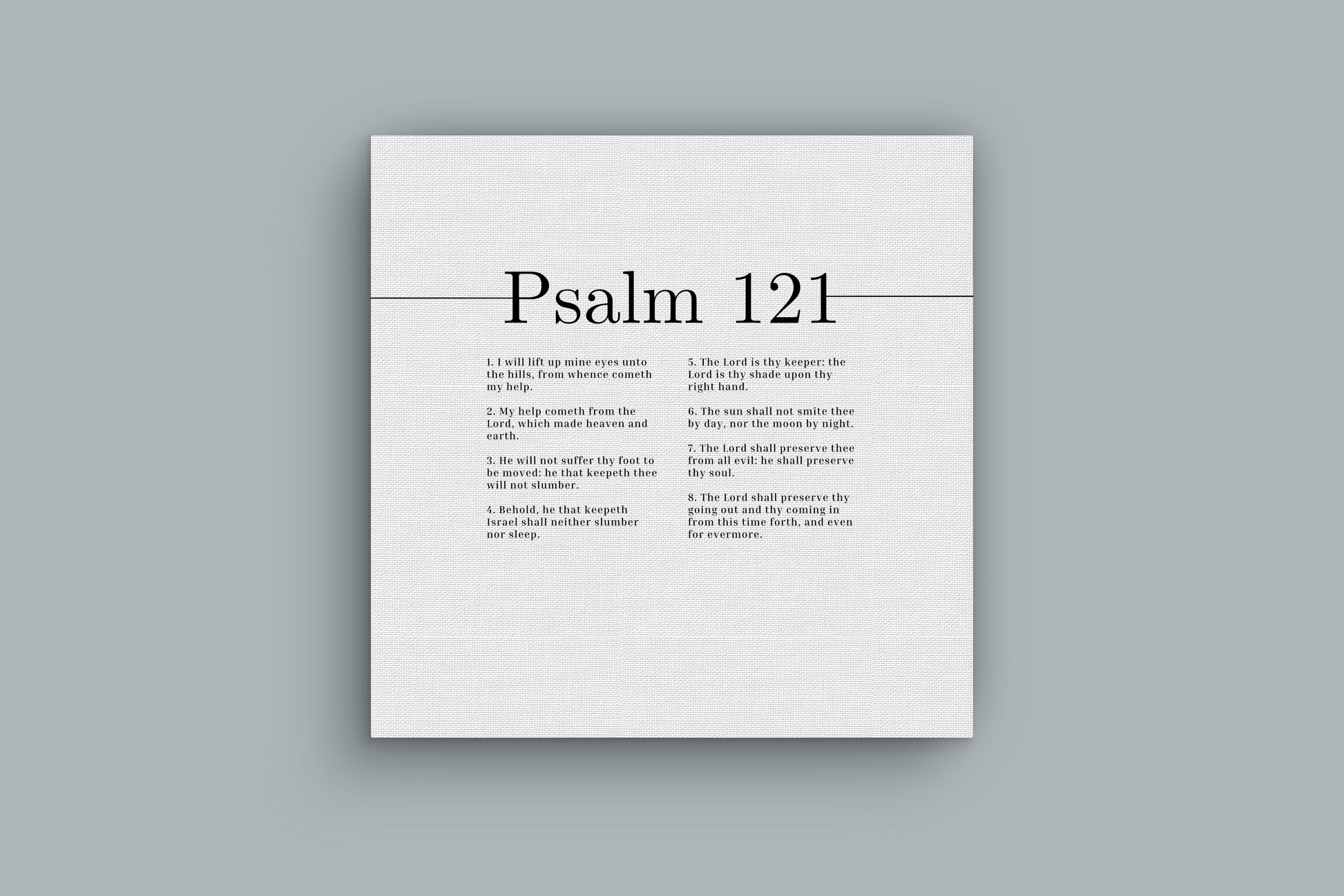 The Lord Shall Preserve Psalm 121 Bible Verse Canvas Christian Wall Art Ready to Hang Unframed-Express Your Love Gifts