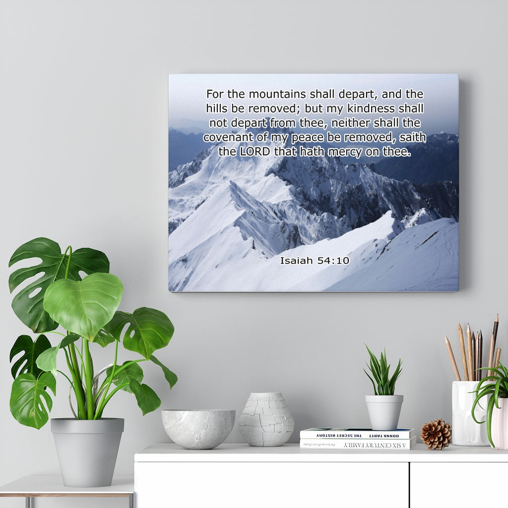 Scripture Walls The Lord That Hath Mercy Isaiah 54:10 Wall Art Christian Home Decor Unframed-Express Your Love Gifts
