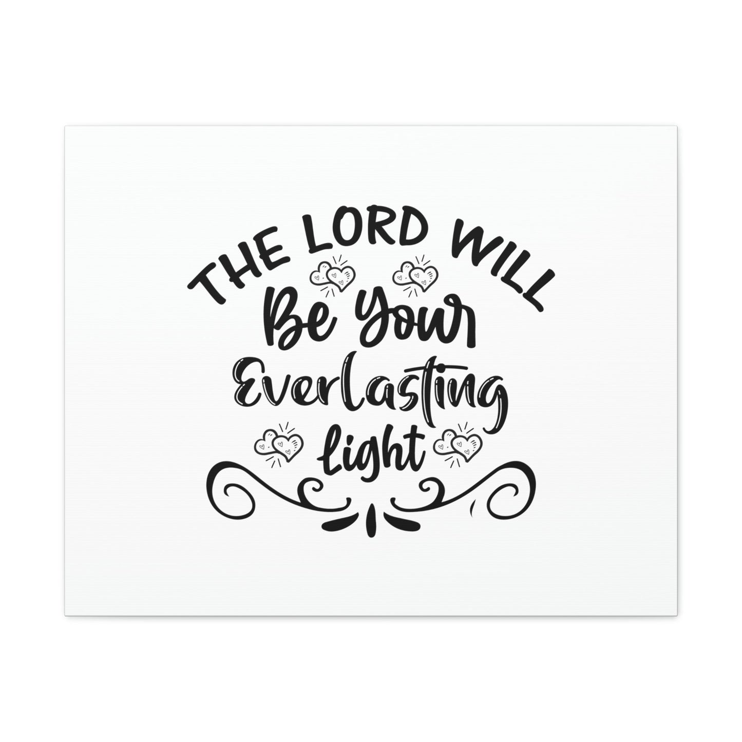 The Lord Will Be Your Everlasting Light Isaiah 60:20 Christian Wall Art Bible Verse Print Ready to Hang Unframed-Express Your Love Gifts