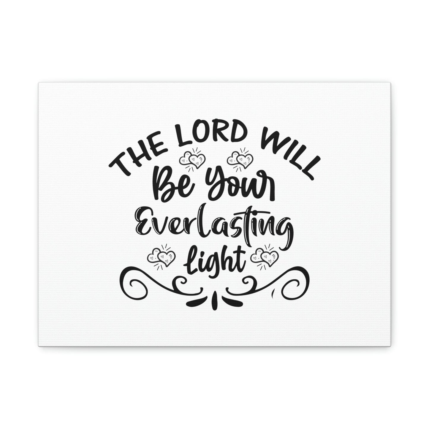 The Lord Will Be Your Everlasting Light Isaiah 60:20 Christian Wall Art Bible Verse Print Ready to Hang Unframed-Express Your Love Gifts