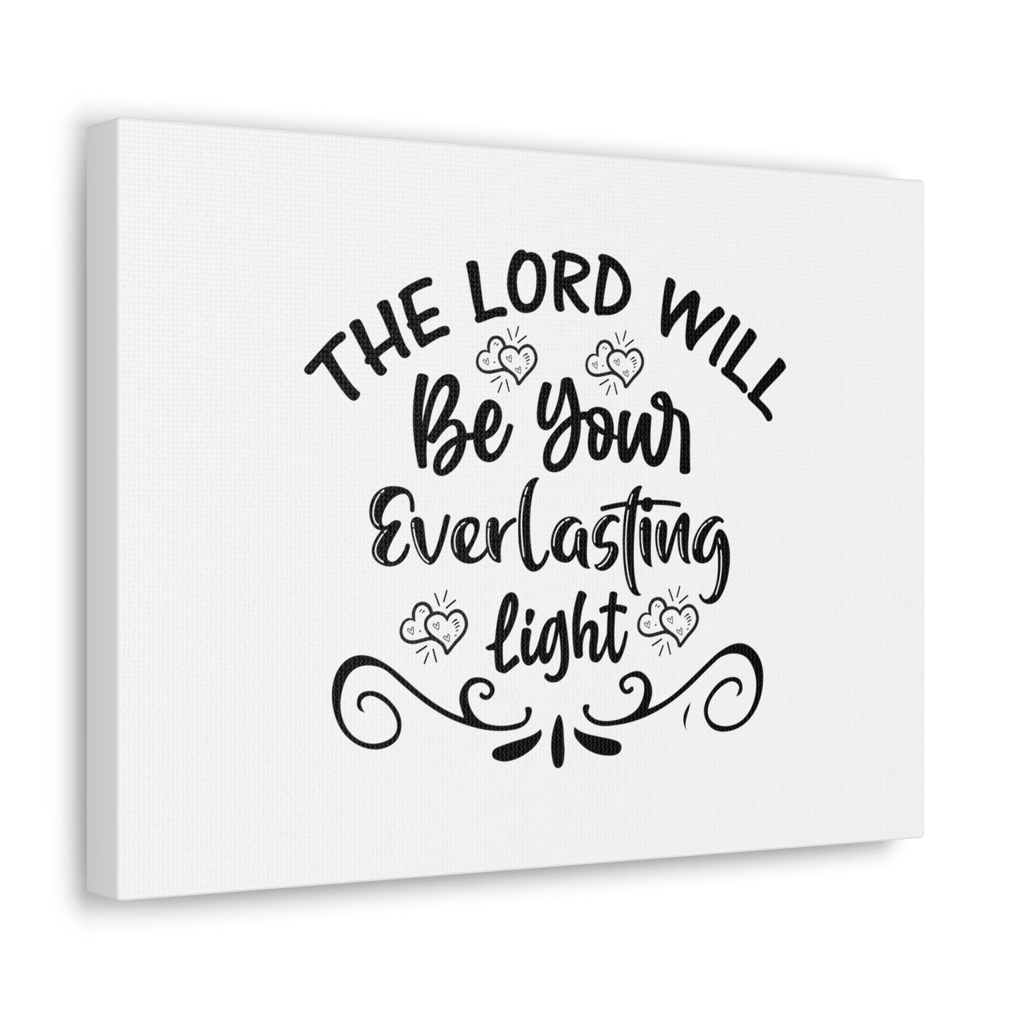 The Lord Will Be Your Everlasting Light Isaiah 60:20 Christian Wall Art Bible Verse Print Ready to Hang Unframed-Express Your Love Gifts